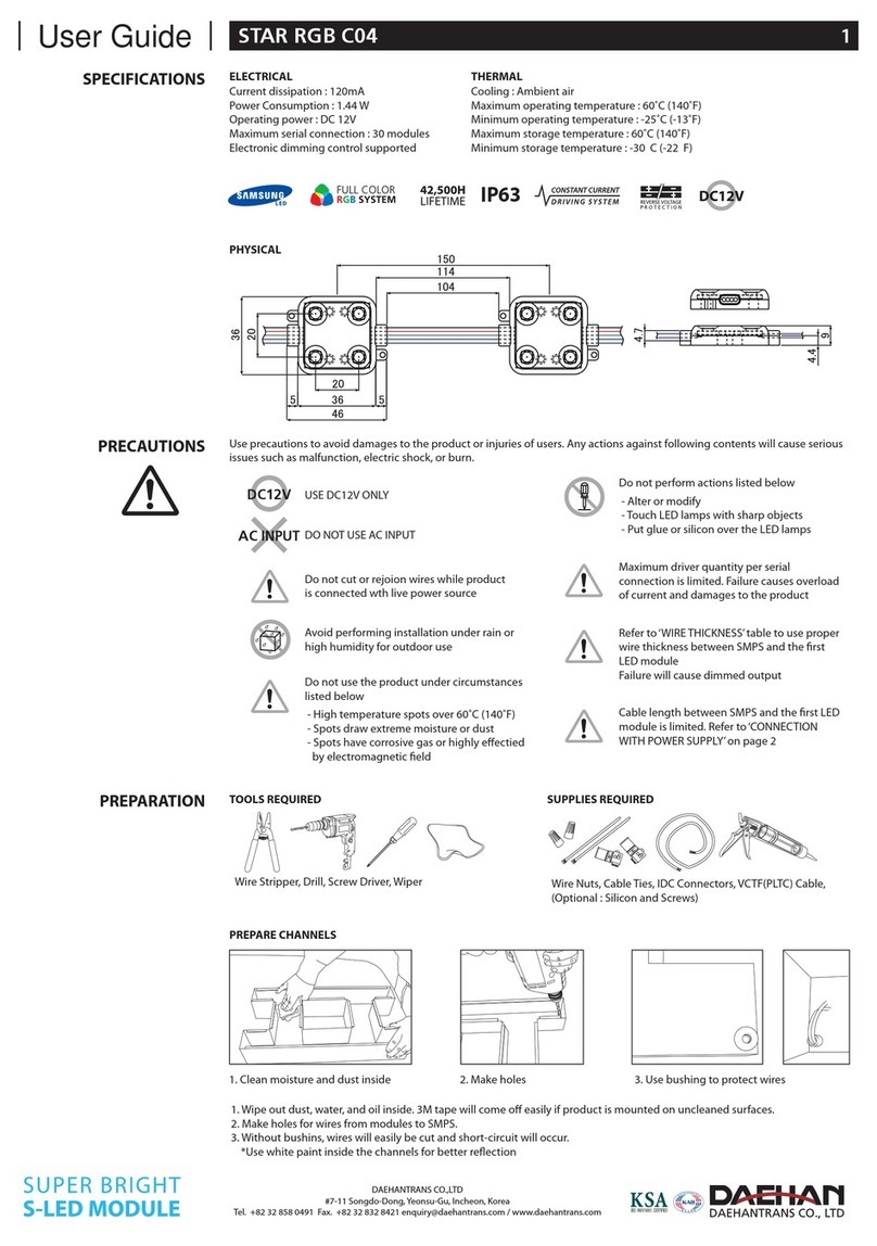 DAEHAN STAR RGB C04 user guide
