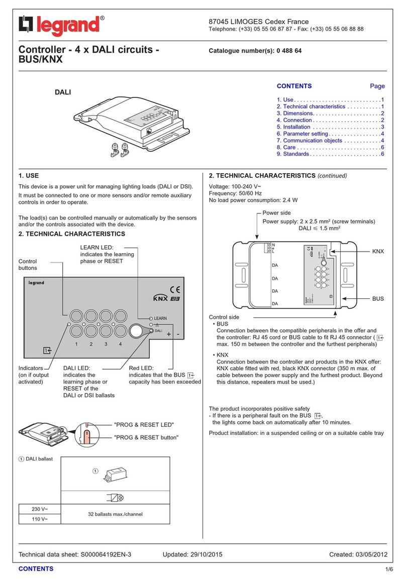 LEGRAND 0 488 64 quick start guide