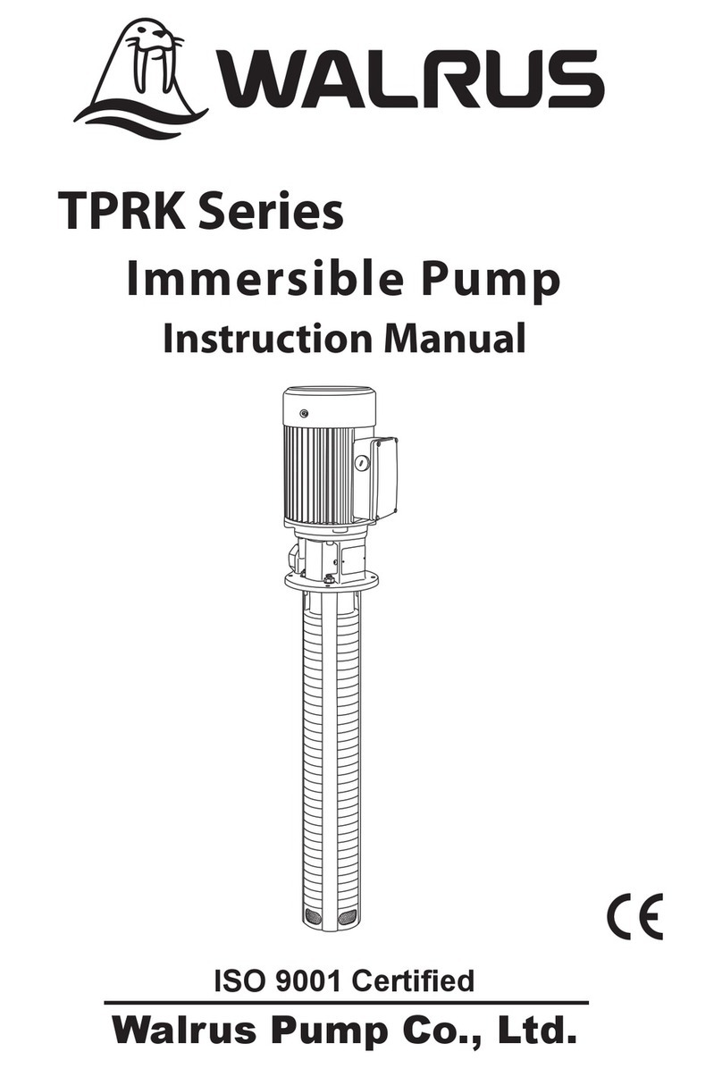 Walrus TPRK 3T 60Hz Series User manual