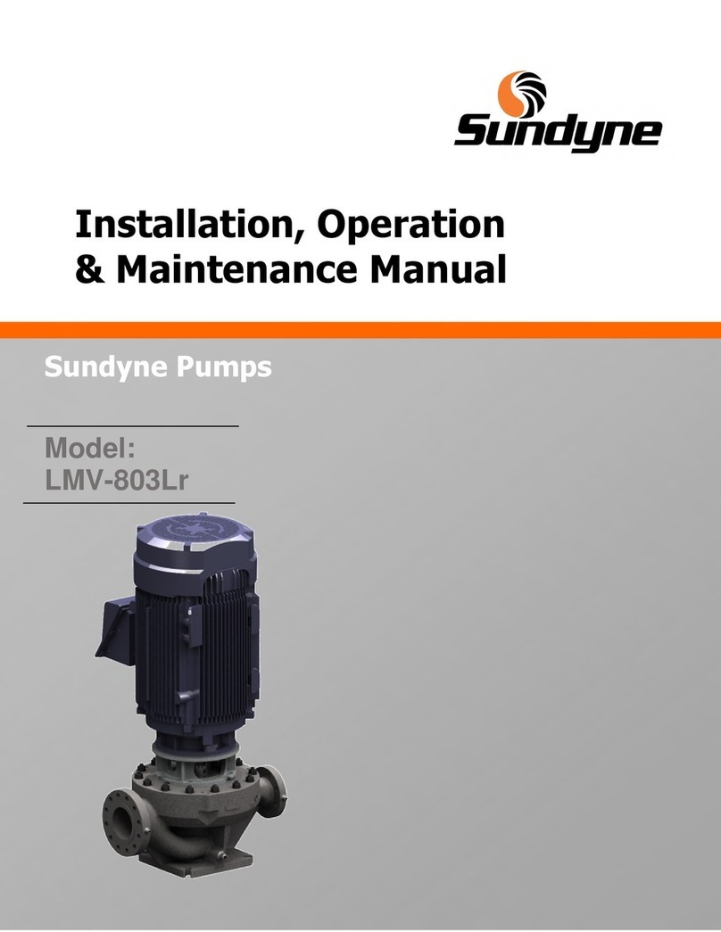 Sundyne LMV-803Lr Installation, operation & maintenance manual