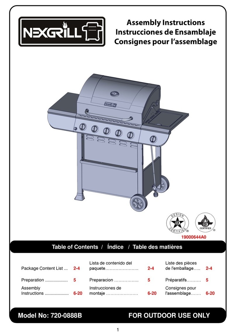 Nexgrill 720-0888B Assembly instructions