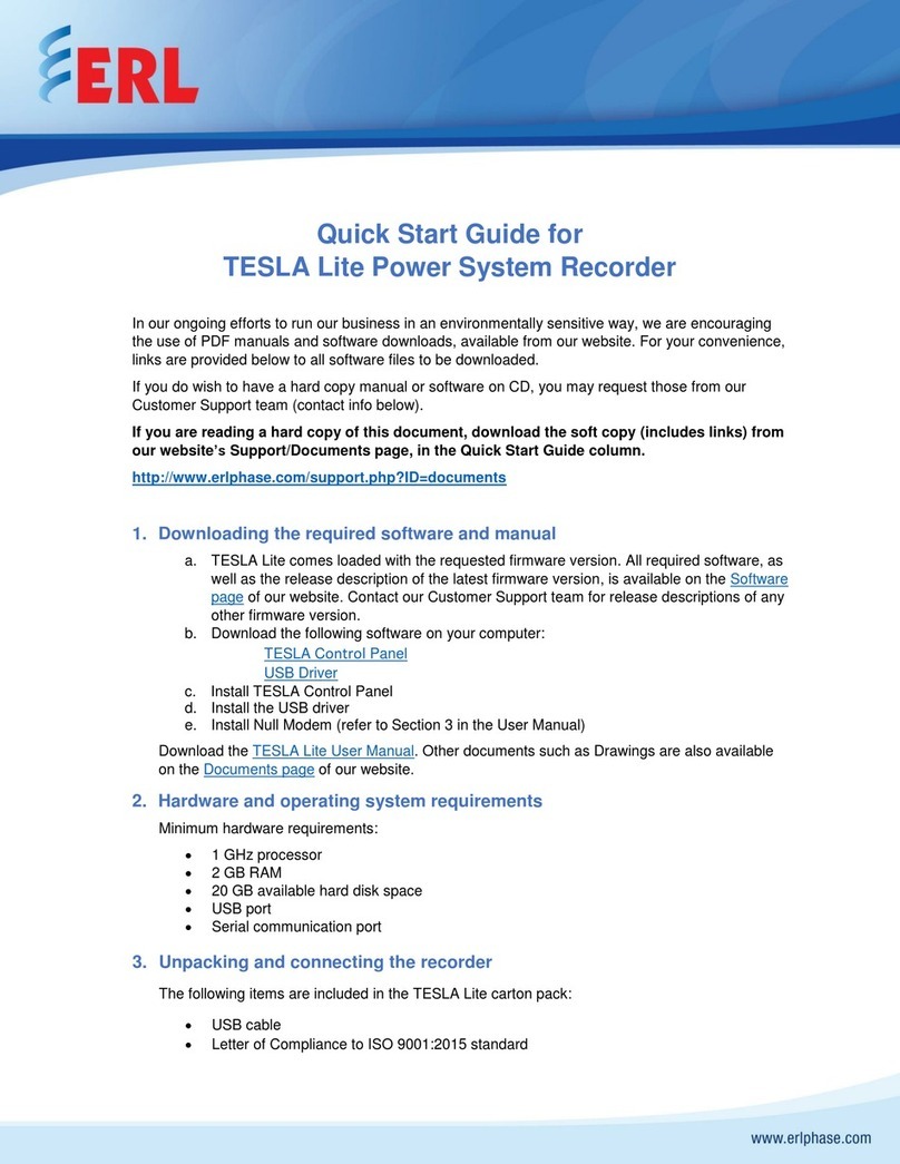 ERL tesla lite quick start guide