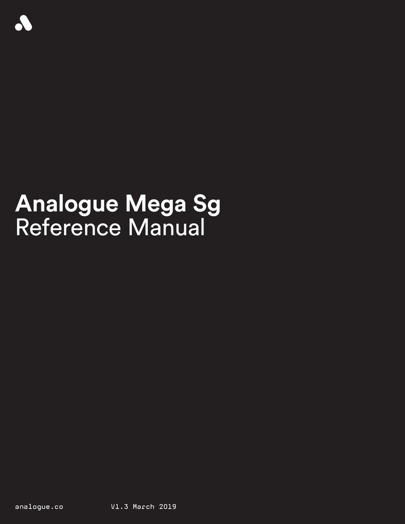 Analogue Mega Sg Reference manual