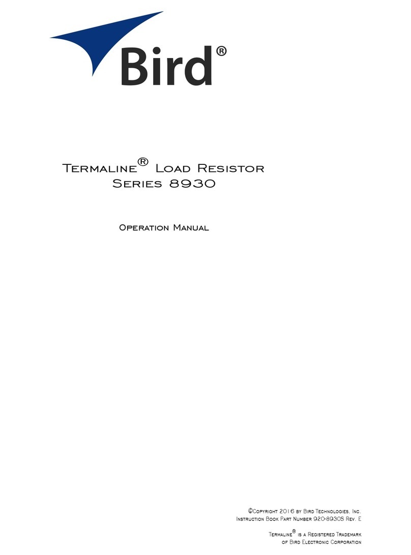 BIRD Termaline 8930 Series User manual