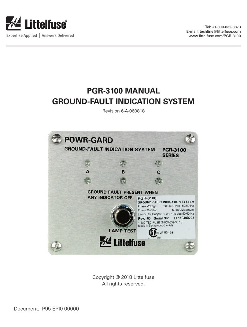 Littelfuse PGR-3100 manual