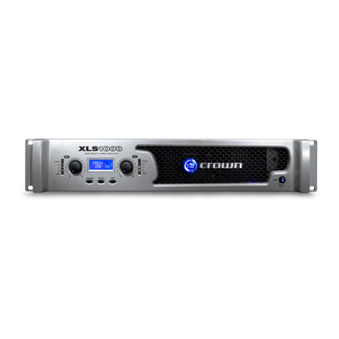 Harman Crown XLS 1000 User manual