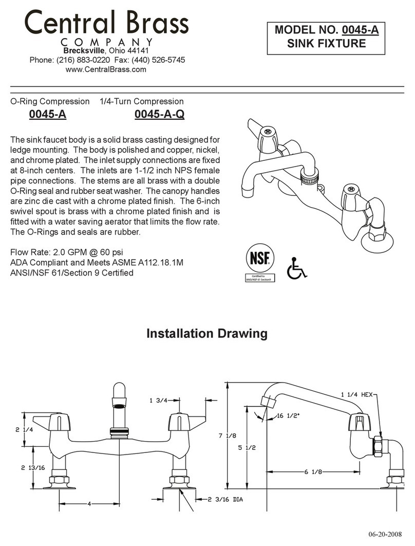 Central Brass 0045-A installation instructions