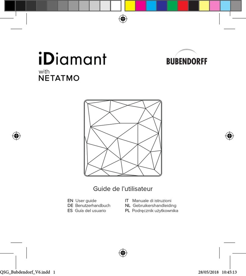 Bubendorff iDiamant with NETATMO user guide