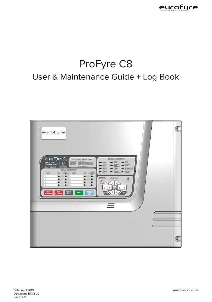Eurofyre ProFyre C8 User & Maintenance Guide + Log Book