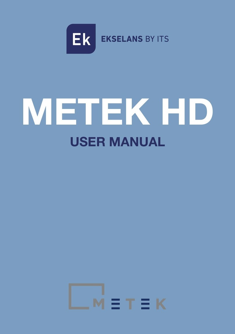 ITS Telecom Ekselans Metek HD User manual ITS Telecom Ekselans Metek HD User manual