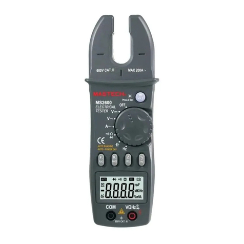 Mastech MS2600 User manual