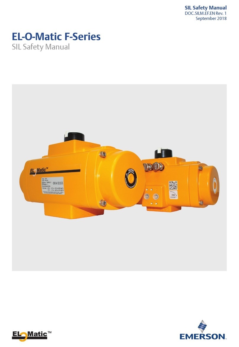 Emerson EL-O-Matic F-Series User guide Emerson EL-O-Matic F-Series User guide