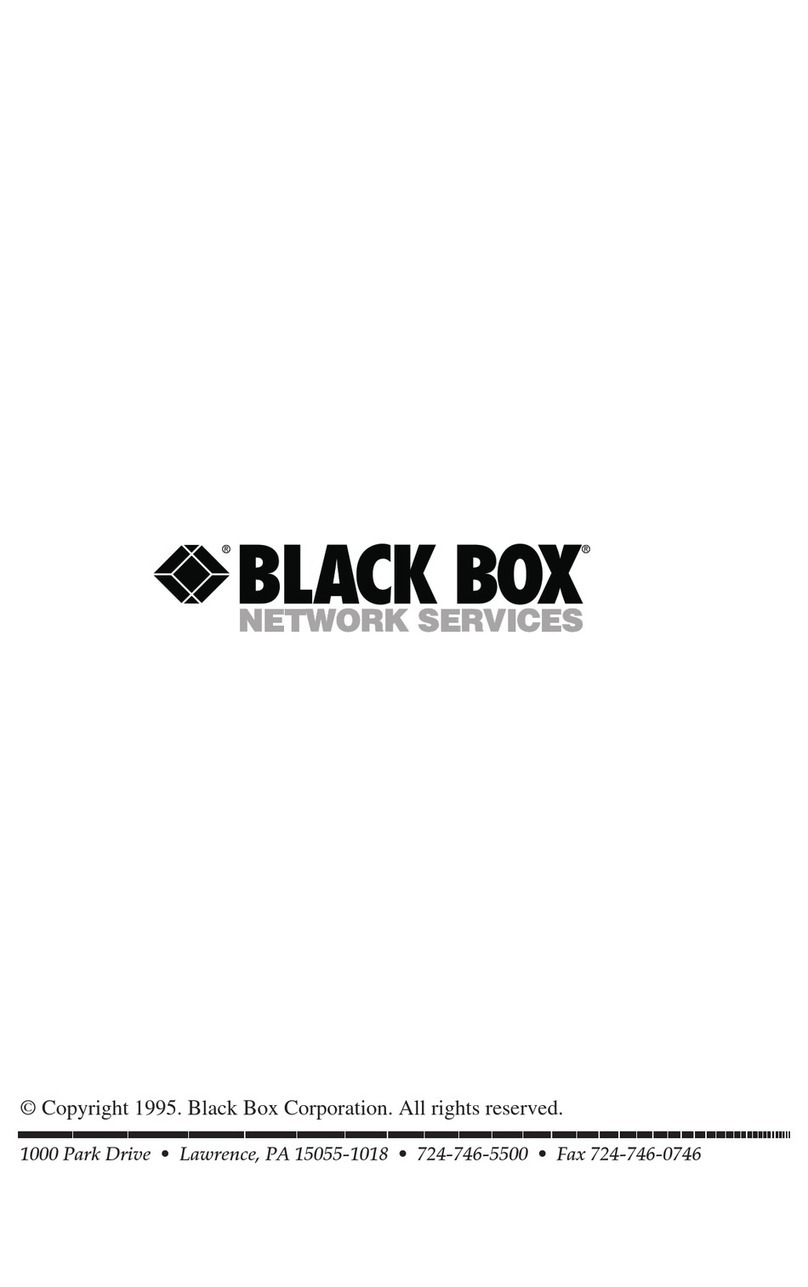 Black Box TX/CX 4000 User manual