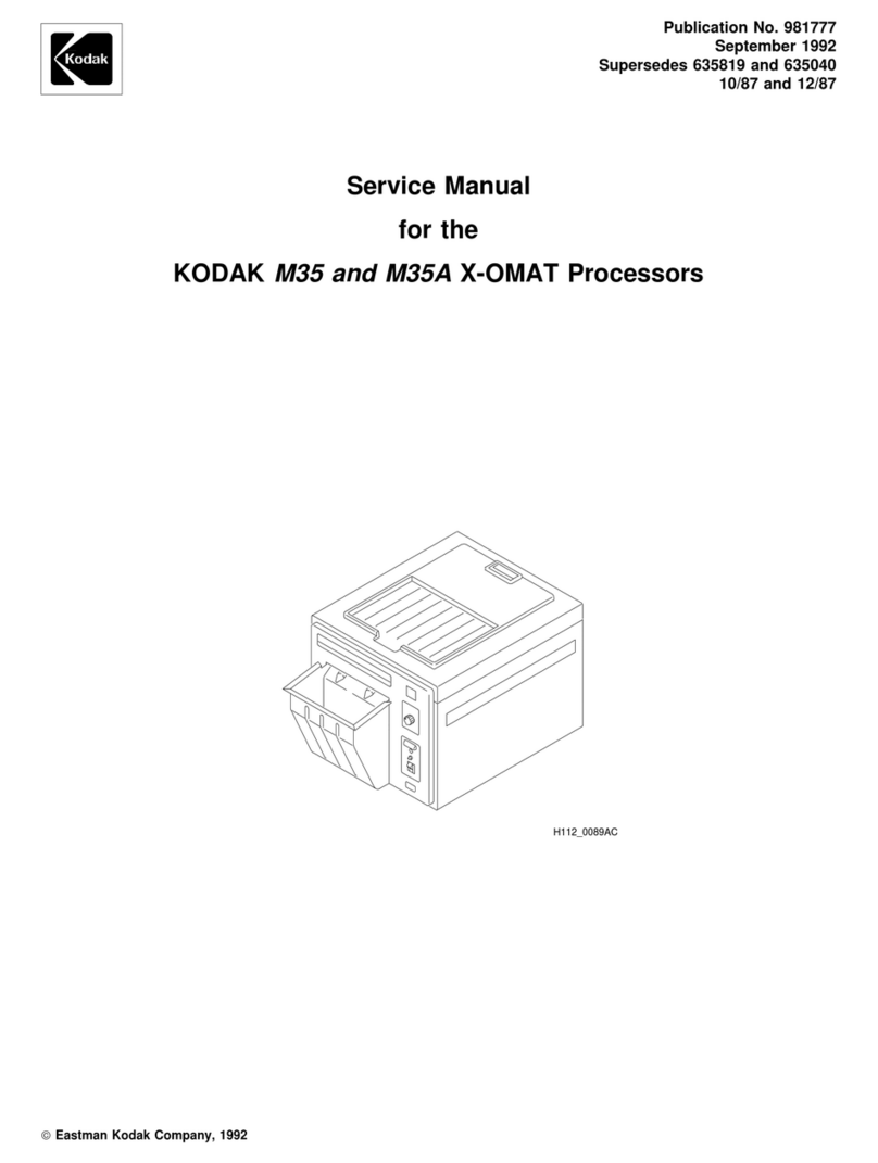 Kodak M35 X-OMAT User manual