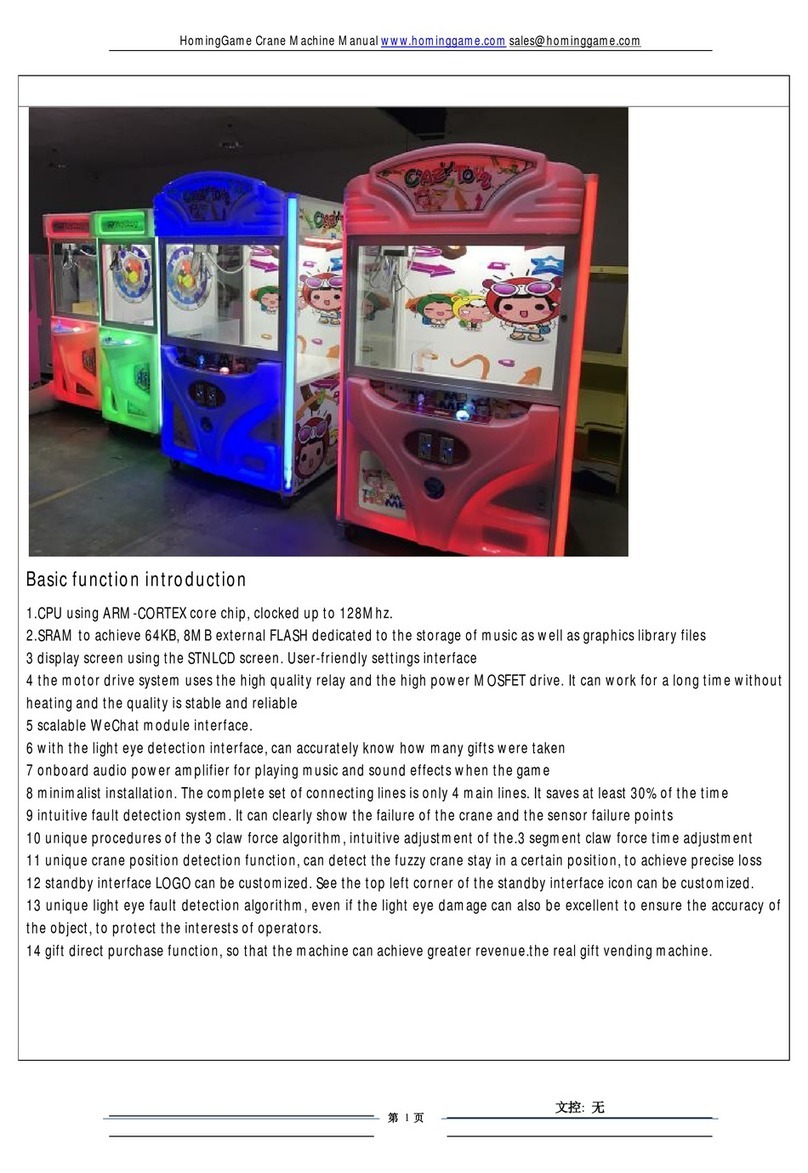 Homing Crane Machine manual