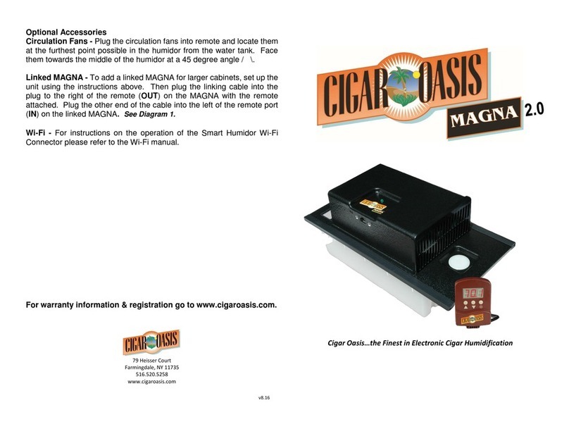 CIGAR OASIS MAGNA 2.0 User manual CIGAR OASIS MAGNA 2.0 User manual