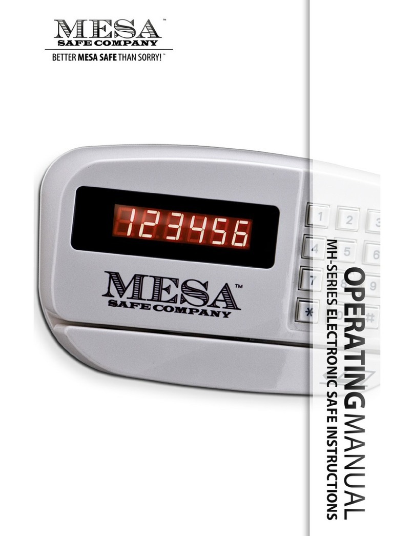 Mesa Safe MH Series operating manual Mesa Safe MH Series operating manual