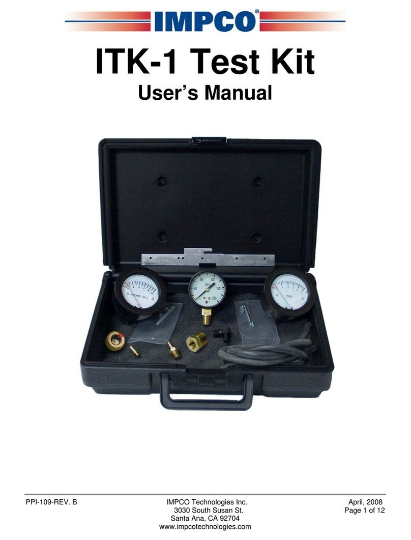 Impco ITK-1 user manual Impco ITK-1 user manual