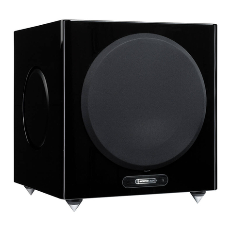 Monitor Audio Gold W12 owner's manual Monitor Audio Gold W12 owner's manual