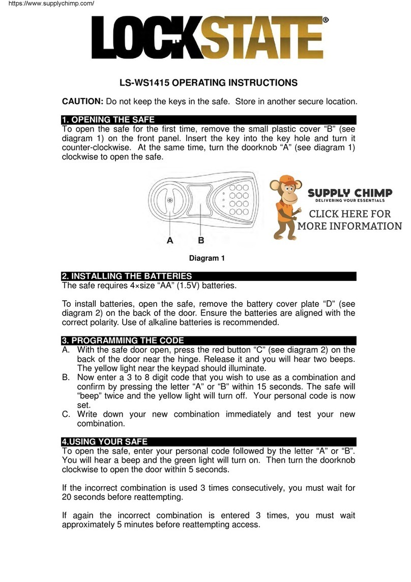 LockState LS-WS1415 User manual