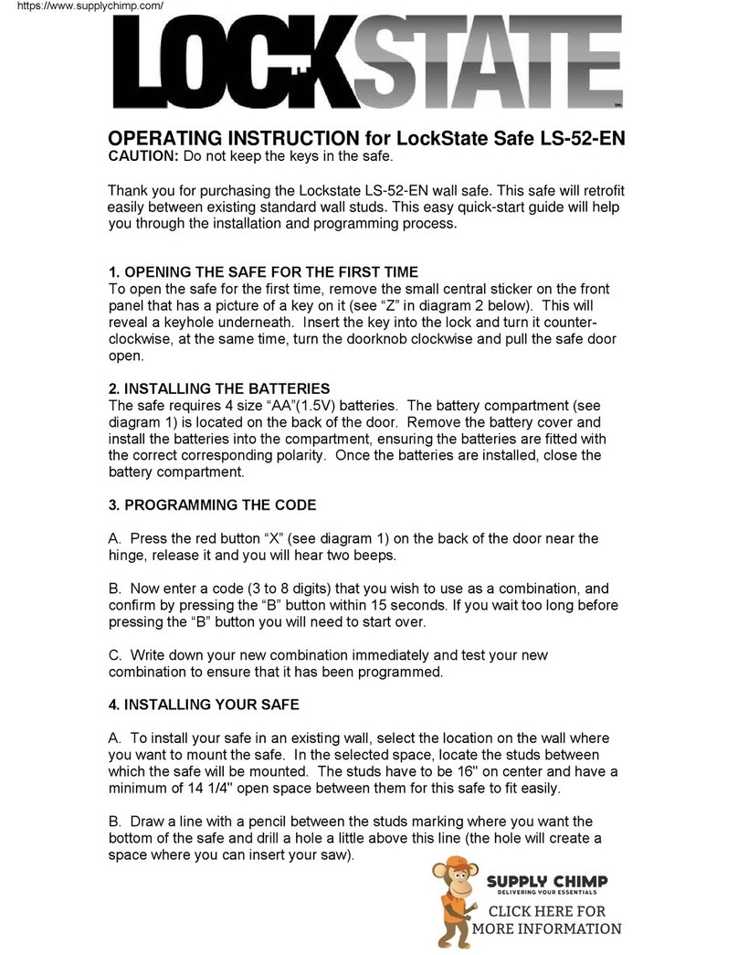 LockState LS-52-EN Operating	 instruction
