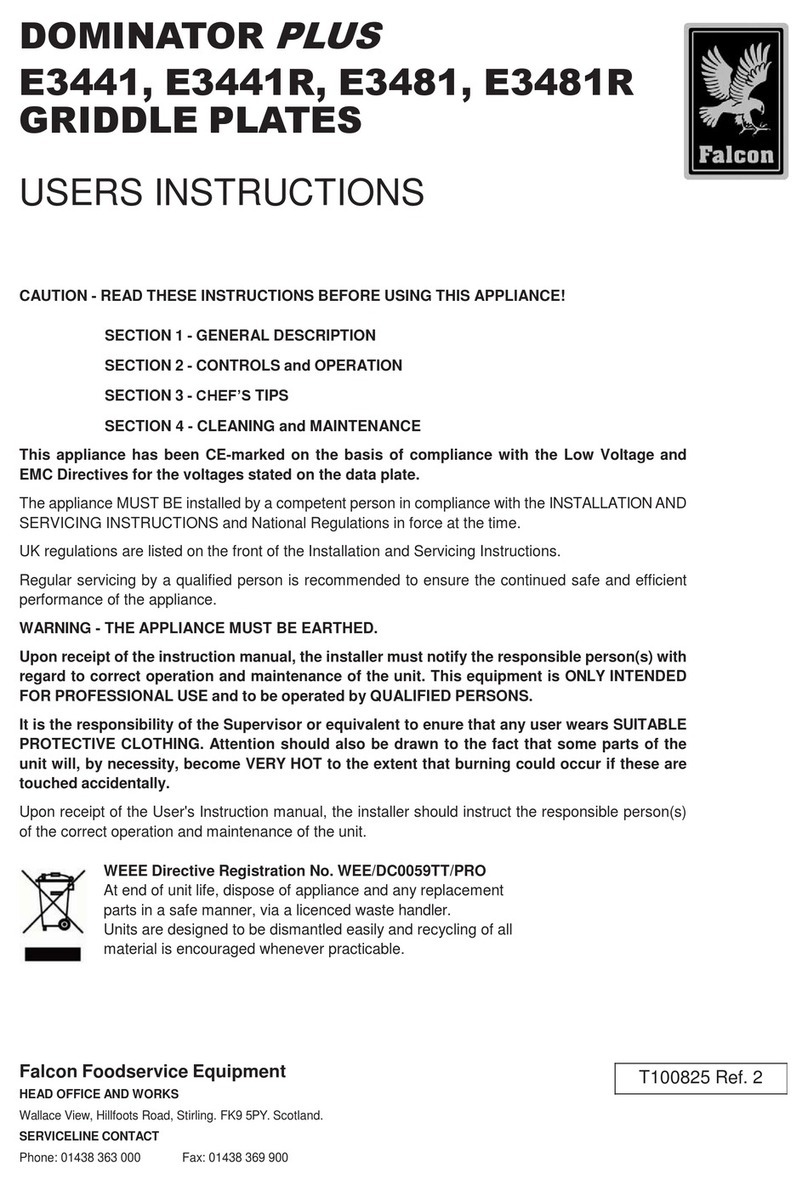 Falcon DOMINATOR PLUS Series User instructions