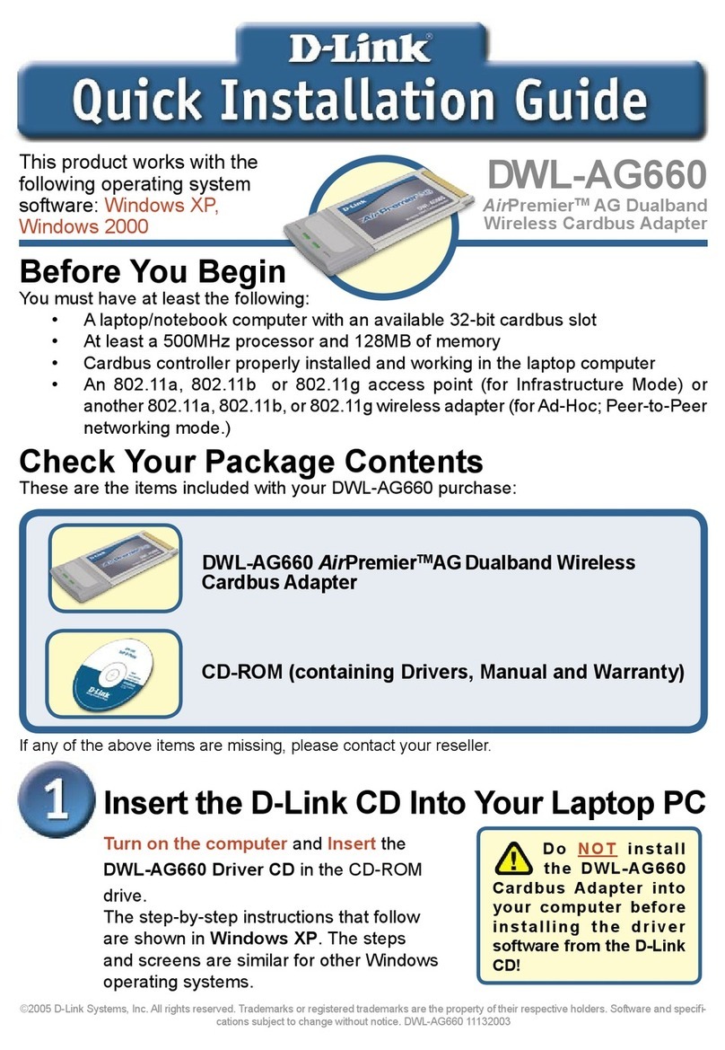 D-Link AirPremier AG DWL-AG660 User manual D-Link AirPremier AG DWL-AG660 User manual