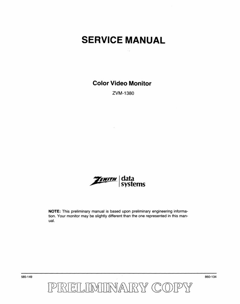 Zenith ZVM-1380 Service manual