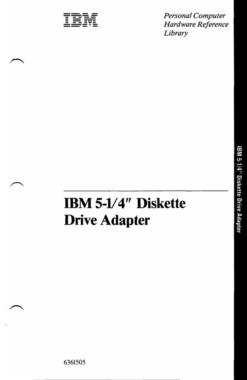IBM 5-1/4" Diskette Drive Adapter Hardware reference