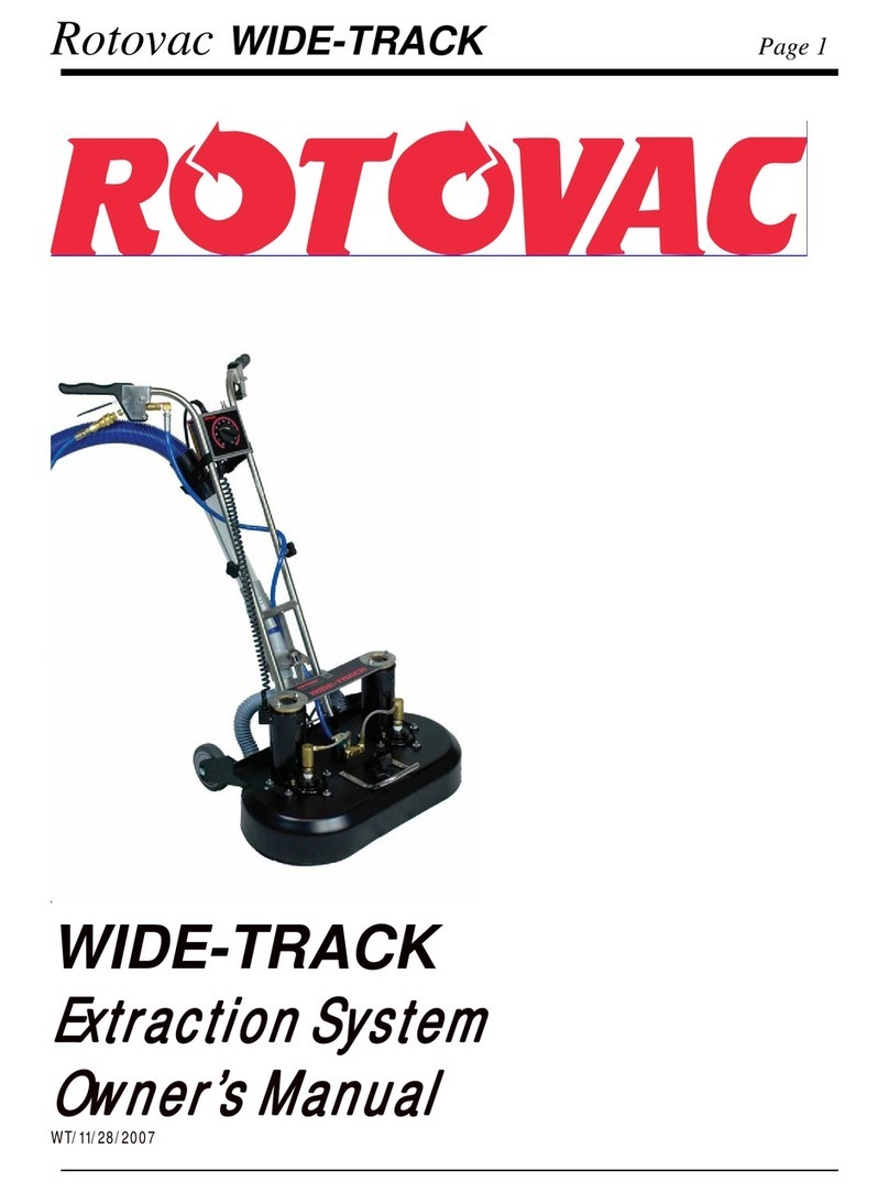 Rotovac Wide Track User manual