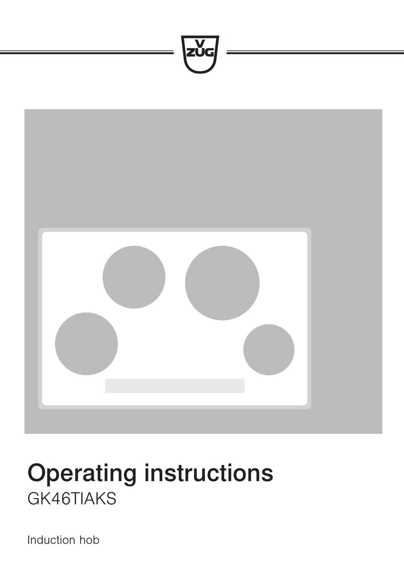 V-ZUG GK46TIAKS operating instructions