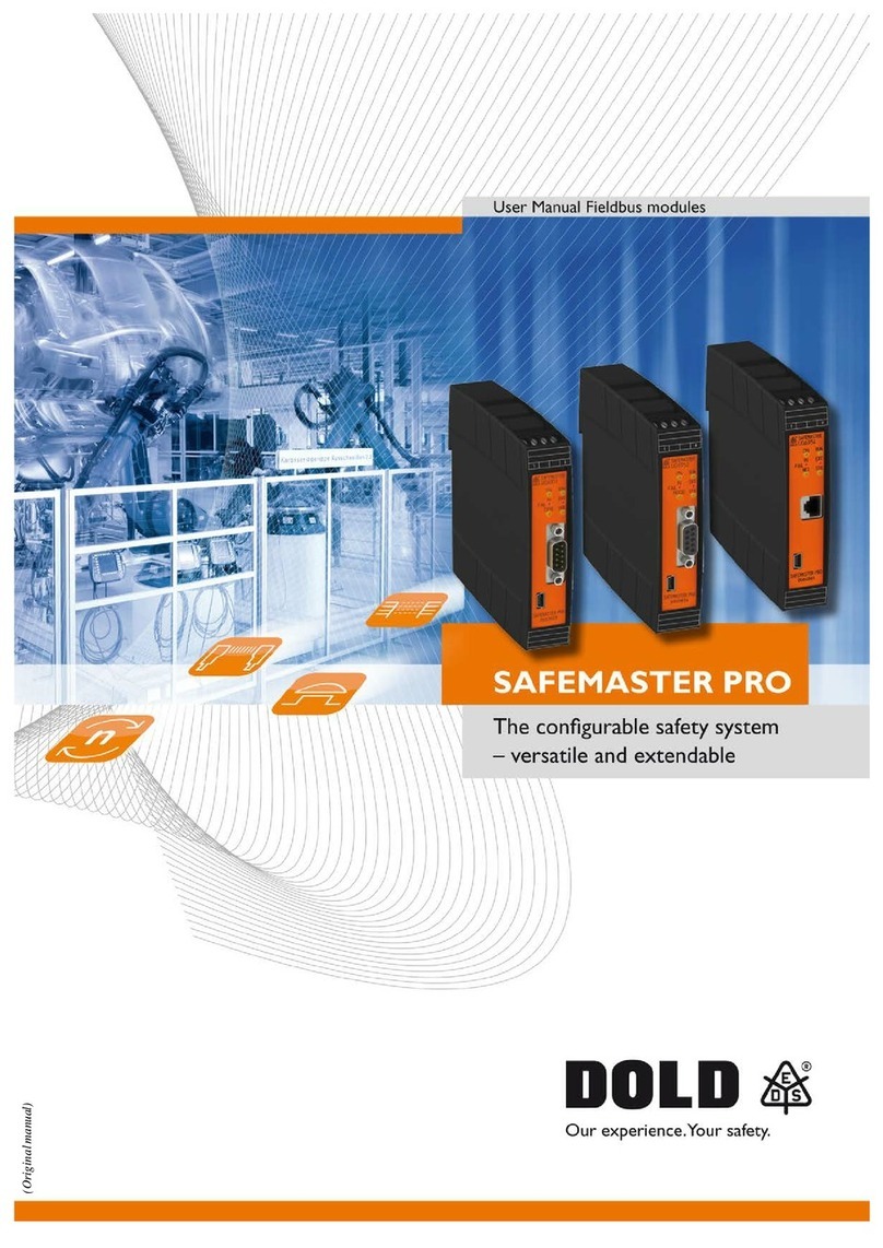 DOLD Safemaster Pro Series User manual