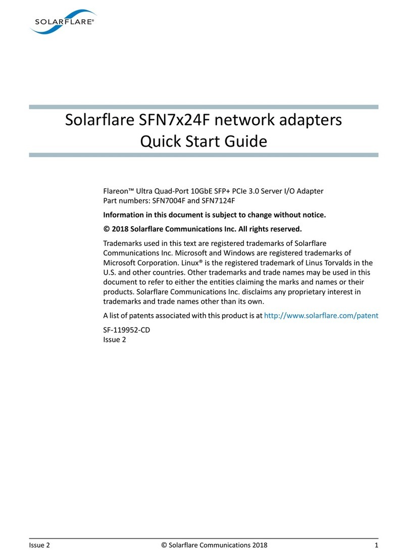 Solarflare Flareon SFN7004F User manual