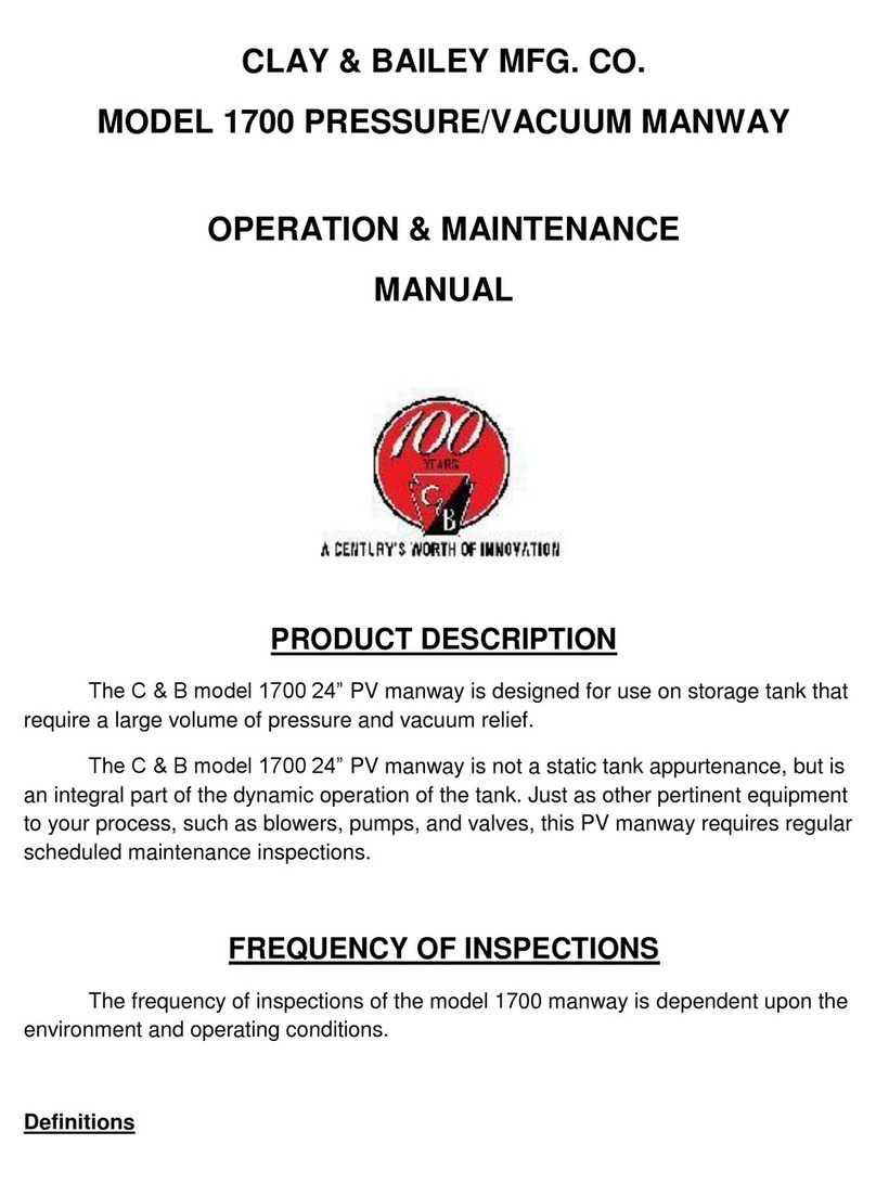 CLAY&BAILEY MODEL 1700 Manual