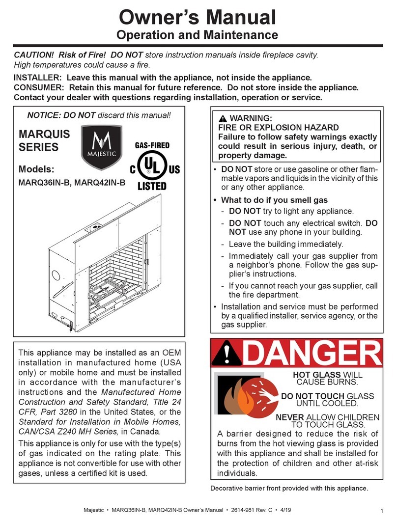 Majestic MARQUIS Series owner's manual