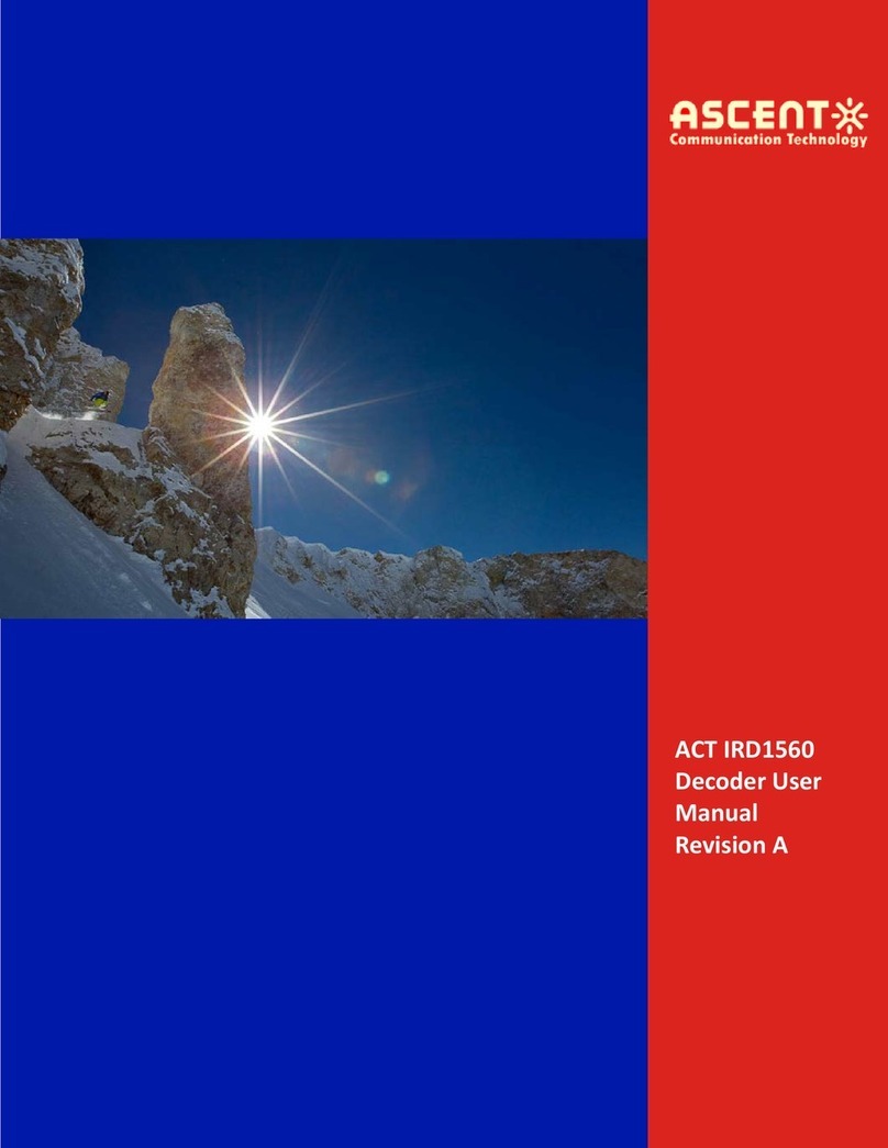 Ascent IRD1560 user manual