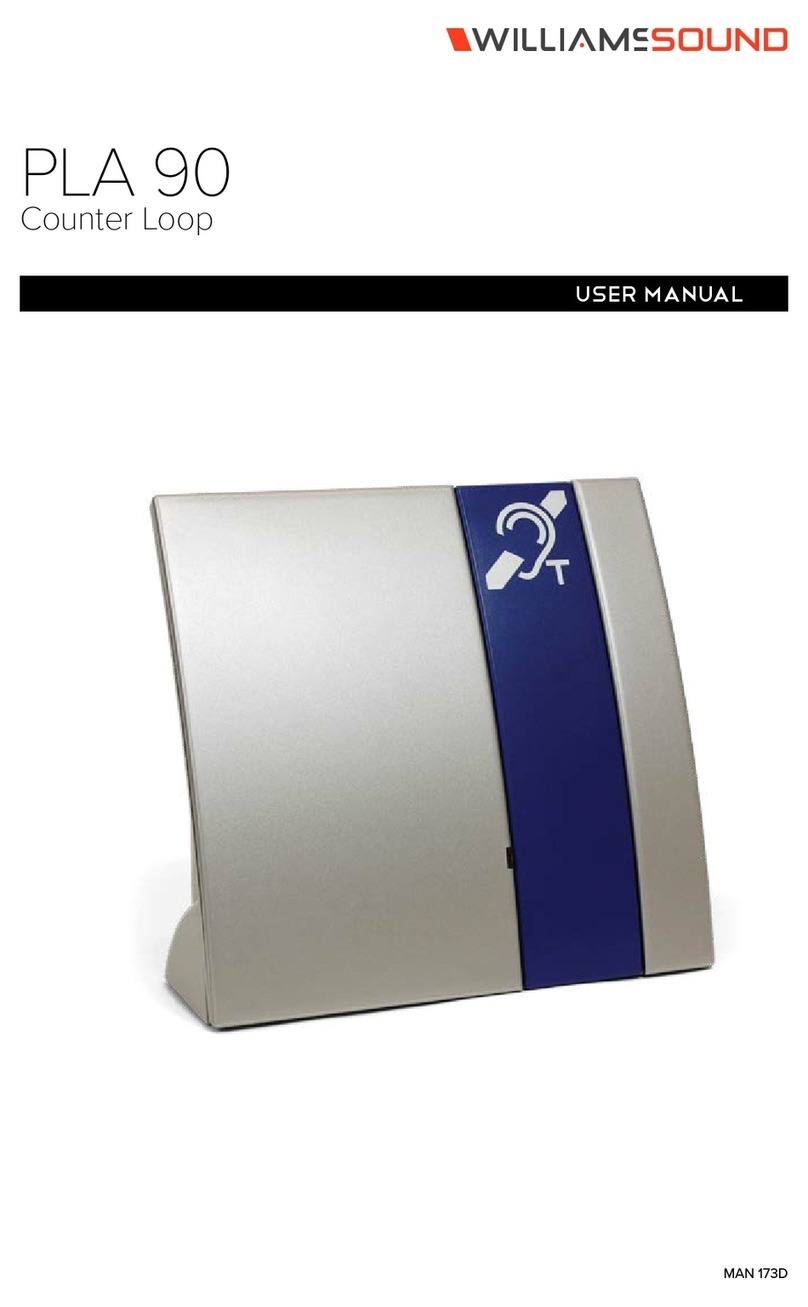 Williams Sound PLA 90 user manual