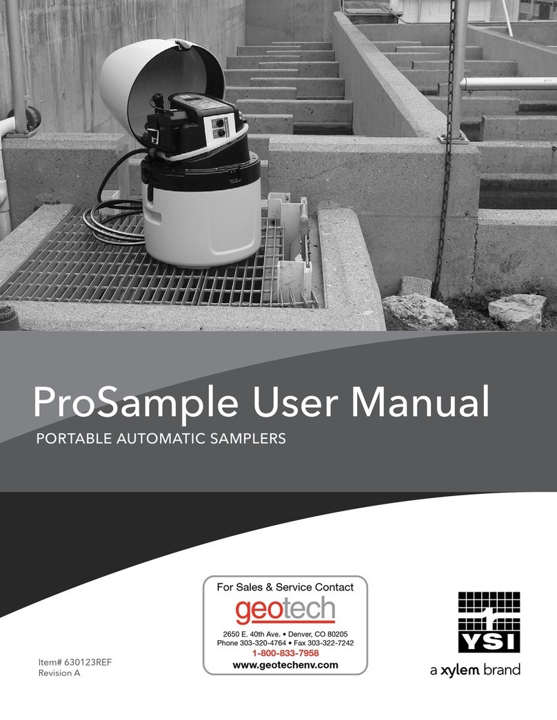 YSI ProSample Series user manual YSI ProSample Series user manual