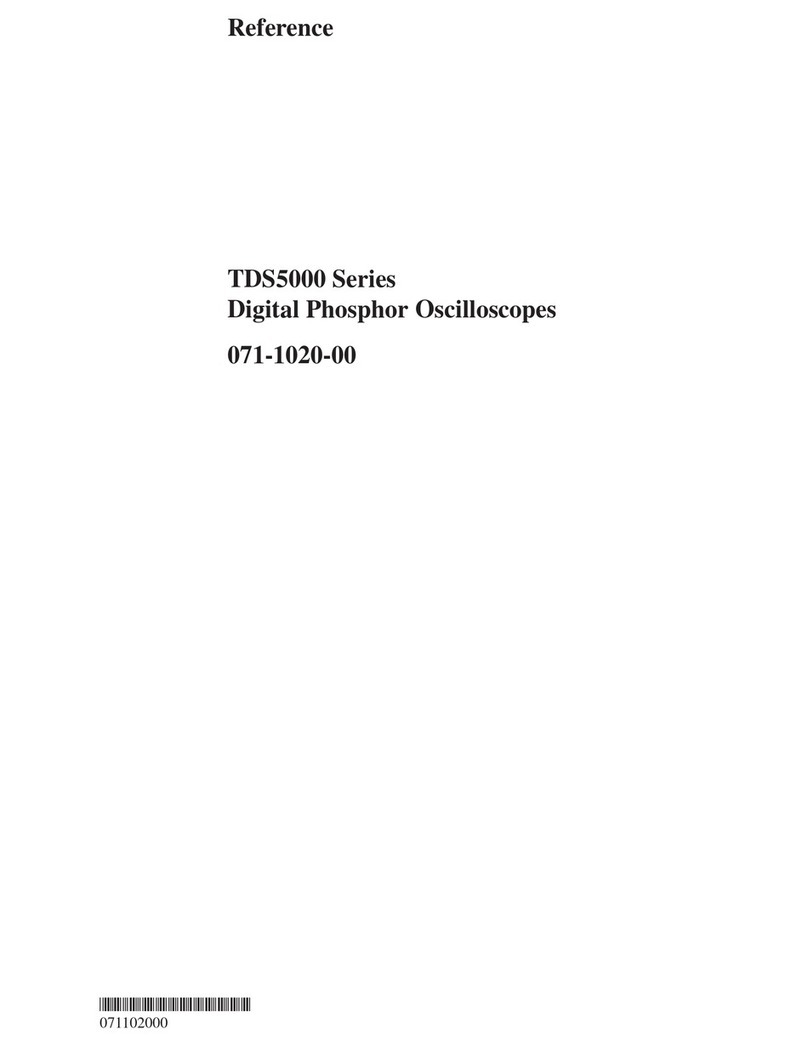 Tektronix TDS5000 Series User manual Tektronix TDS5000 Series User manual