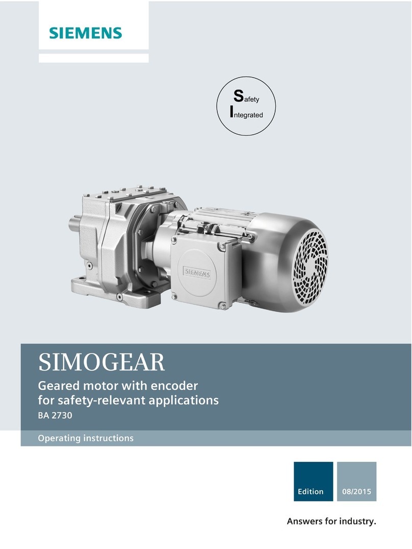 Siemens SIMOGEAR BA 2730 operating instructions