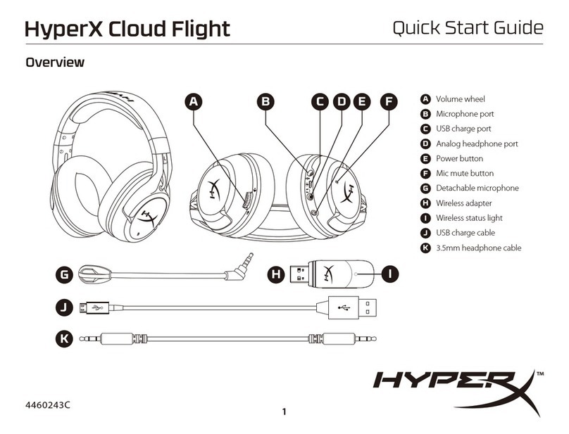 HyperX HyperX Cloud Flight quick start guide