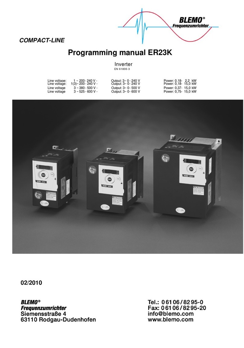 BLEMO ER23K Programming manual