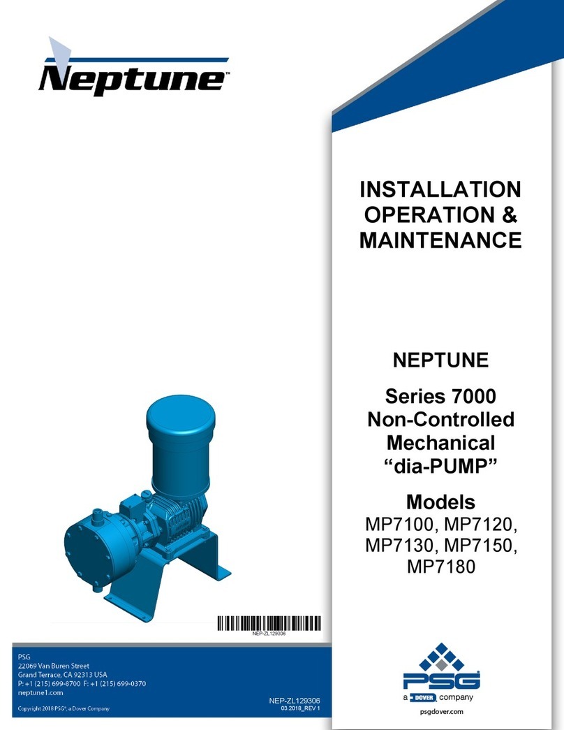 Neptune MP7100 Installation operation & maintenance