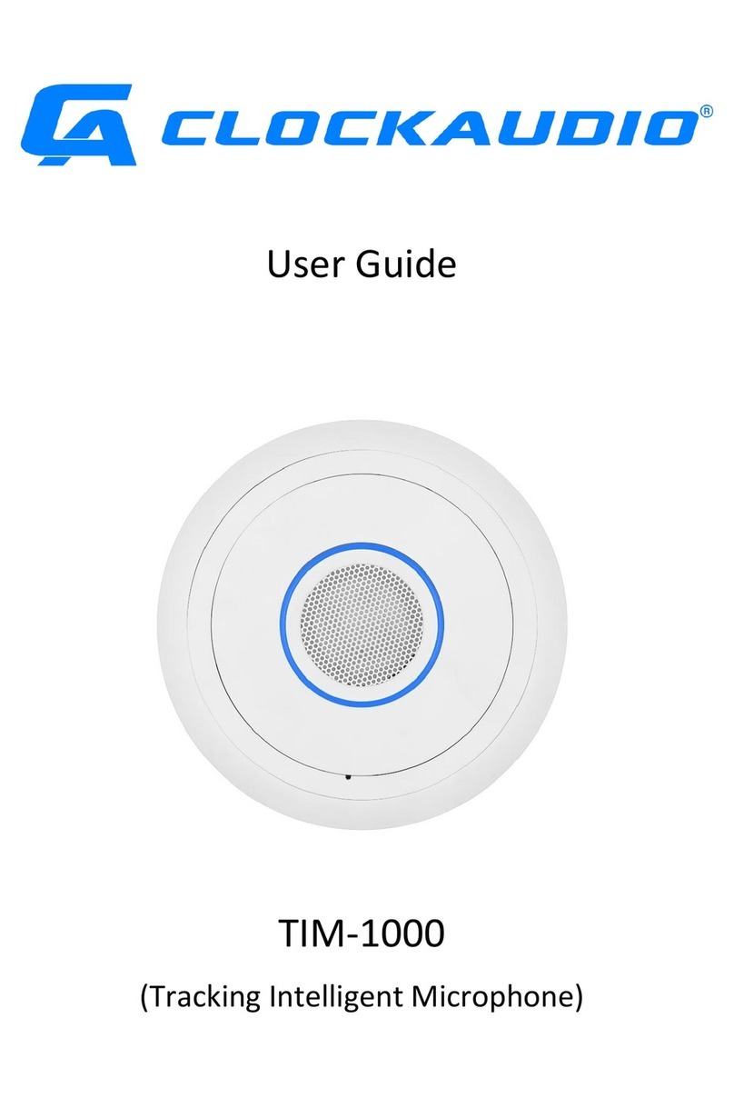 Clockaudio TIM-1000 User manual