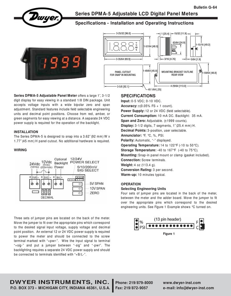 Dwyer Instruments DPMA-5 Series User manual