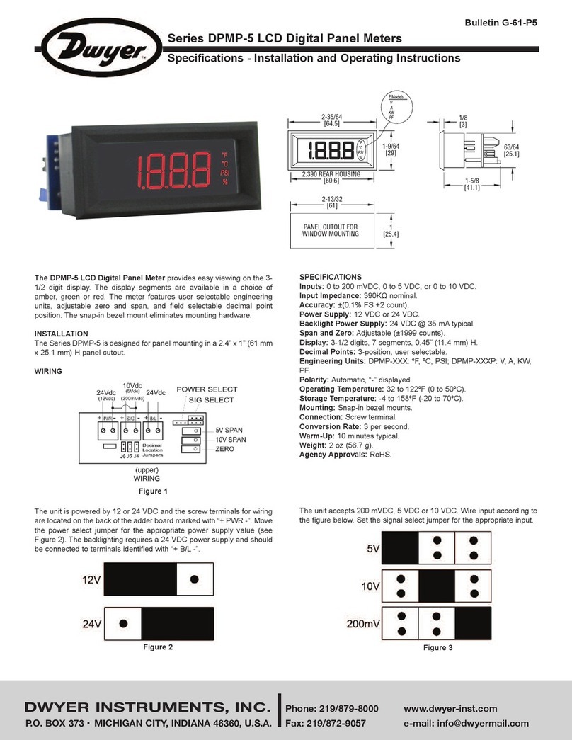 Dwyer Instruments DPMP-5 Series User manual