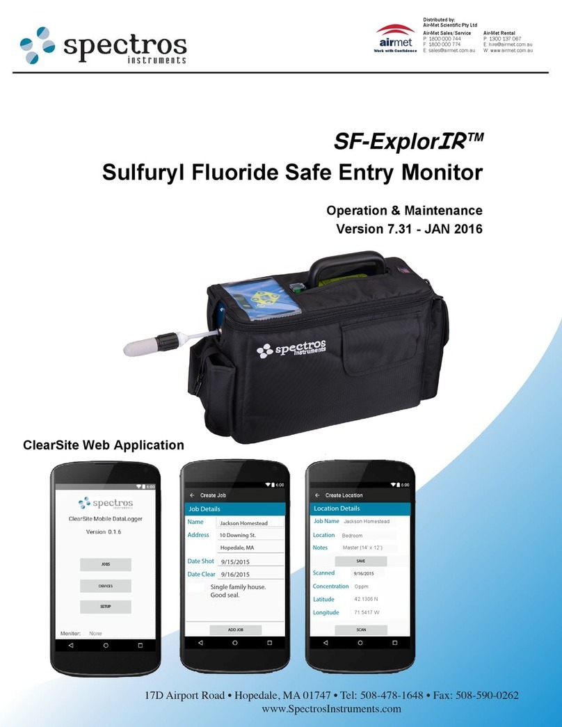 Spectros SF-ExplorIR operation & maintenance