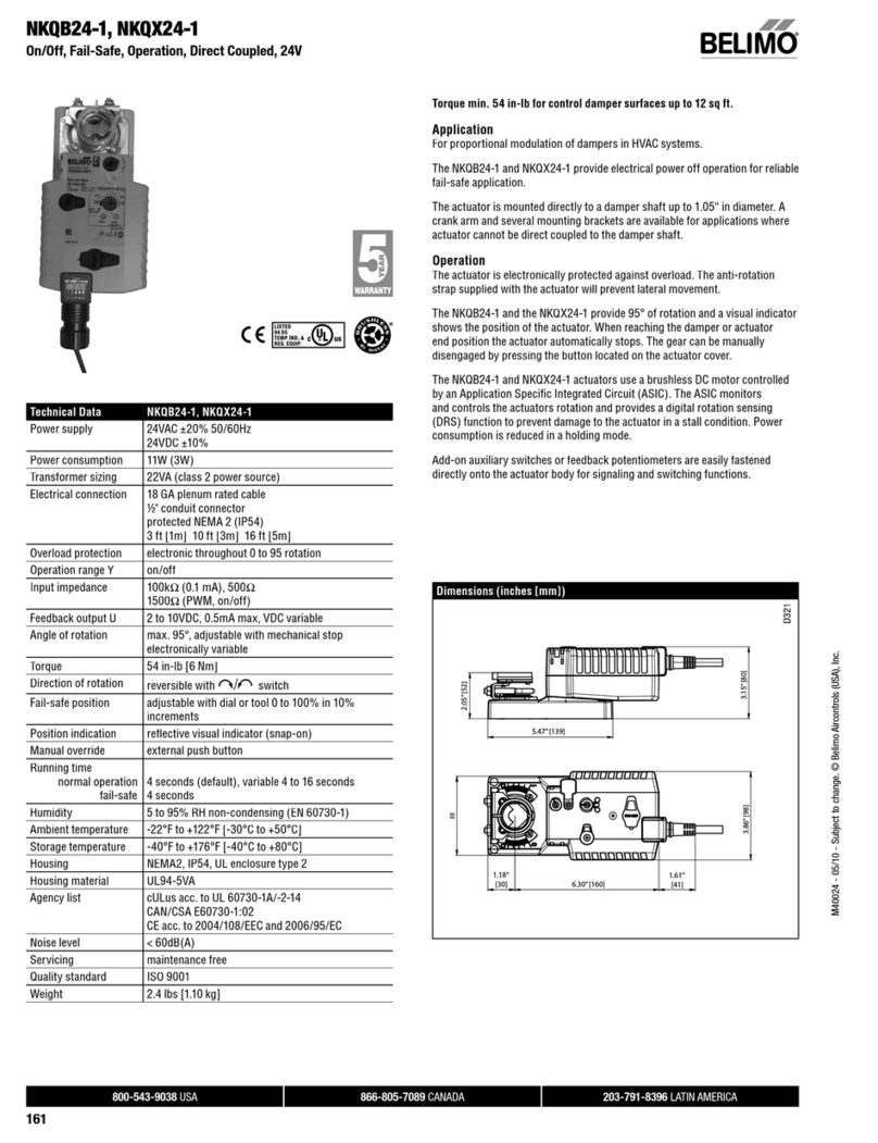 Belimo NKQB24-1 quick start guide