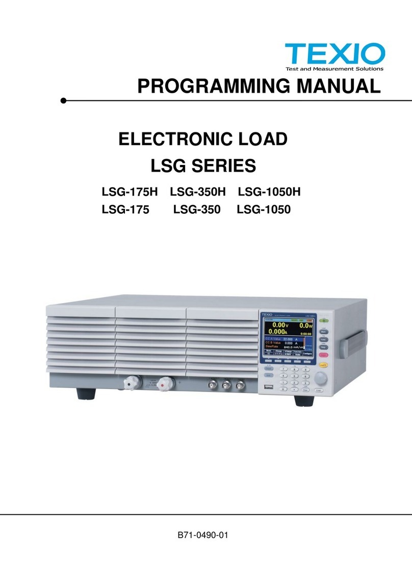 TEXIO LSG-175 Programming manual