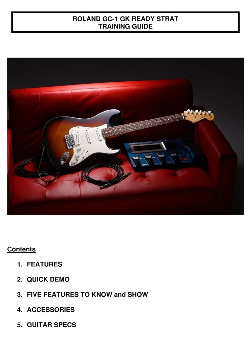 Roland GC-1 GK Ready Strat Setup guide